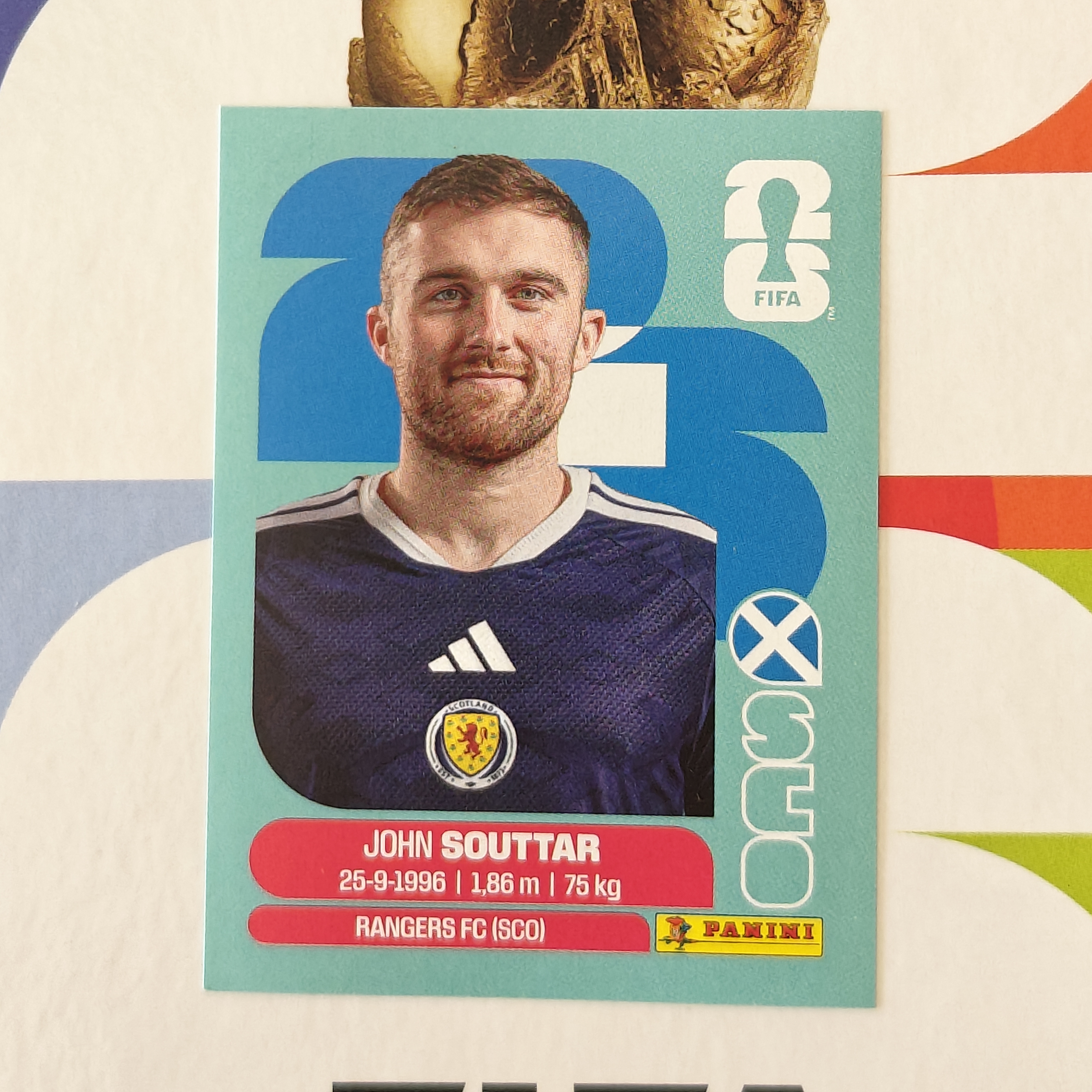 SCO8 - Scotland - John Souttar - FIFA World Cup 2026™ - Panini Sticker
