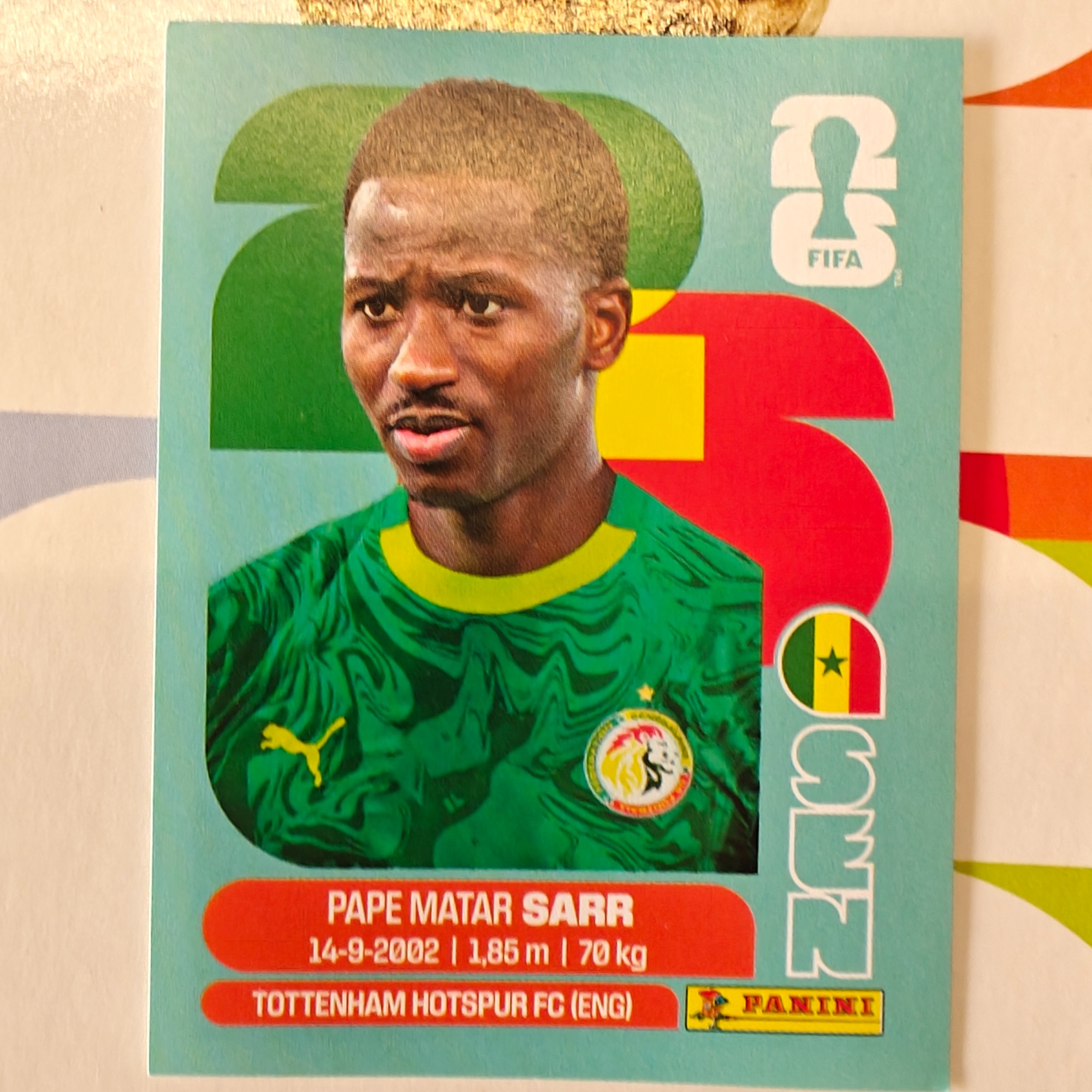 SEN10 - Senegal - Pape Matar Sarr - FIFA World Cup 2026™ - Panini Sticker