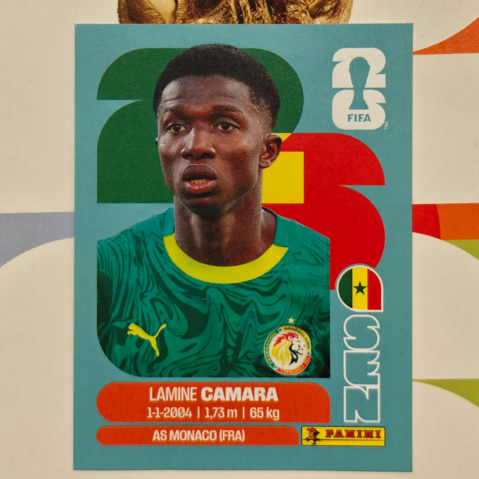 SEN14 - Senegal - Lamine Camara - FIFA World Cup 2026™ - Panini Sticker