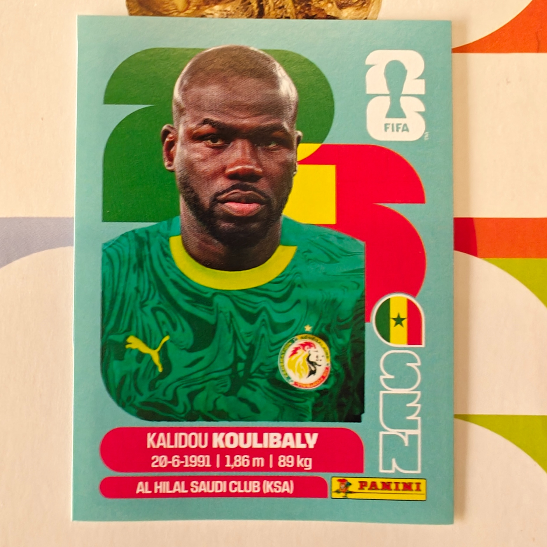 SEN8 - Senegal - Kalidou Koulibaly - FIFA World Cup 2026™ - Panini Sticker