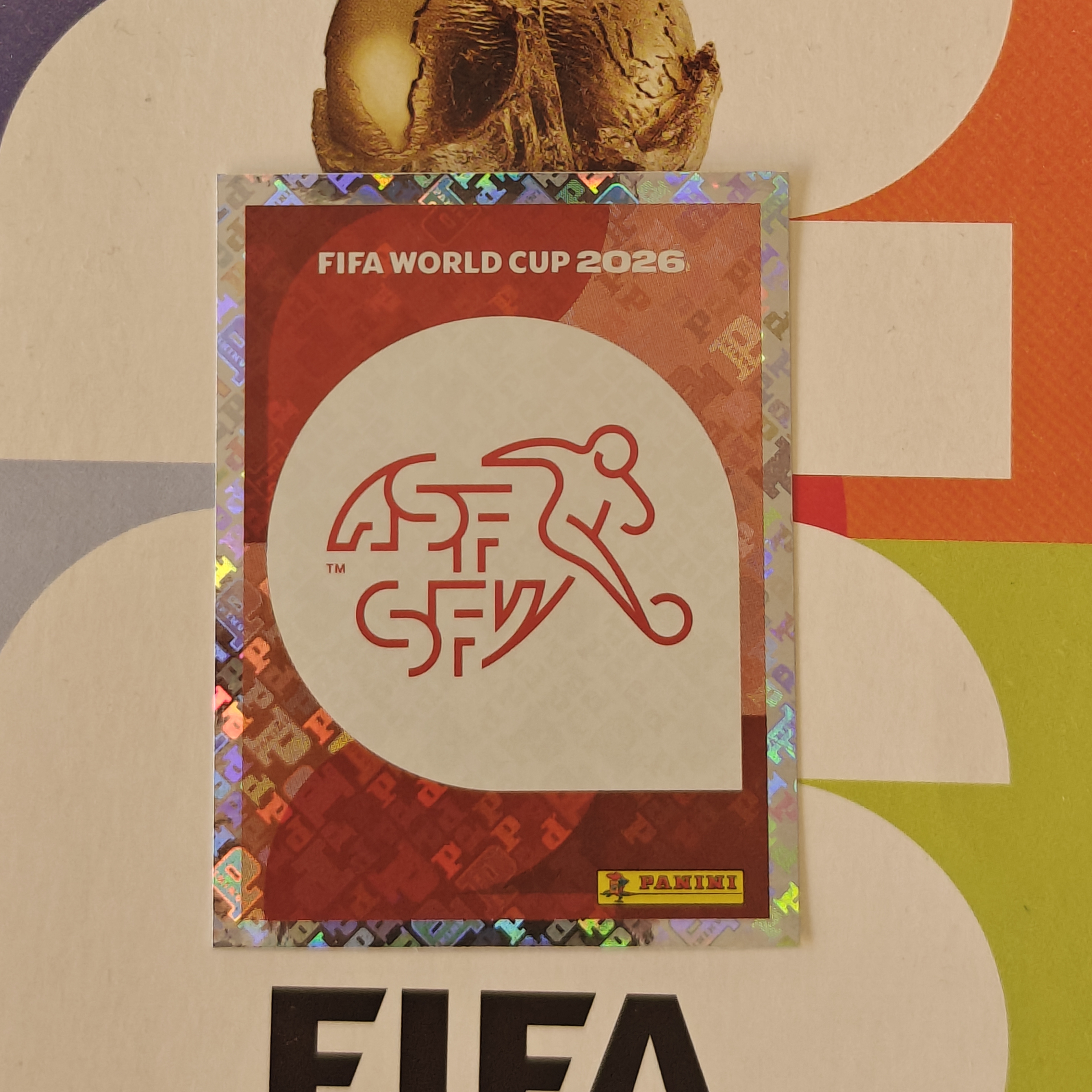 SUI1 - Switzerland - Emblem - FIFA World Cup 2026™ - Panini Foil Sticker