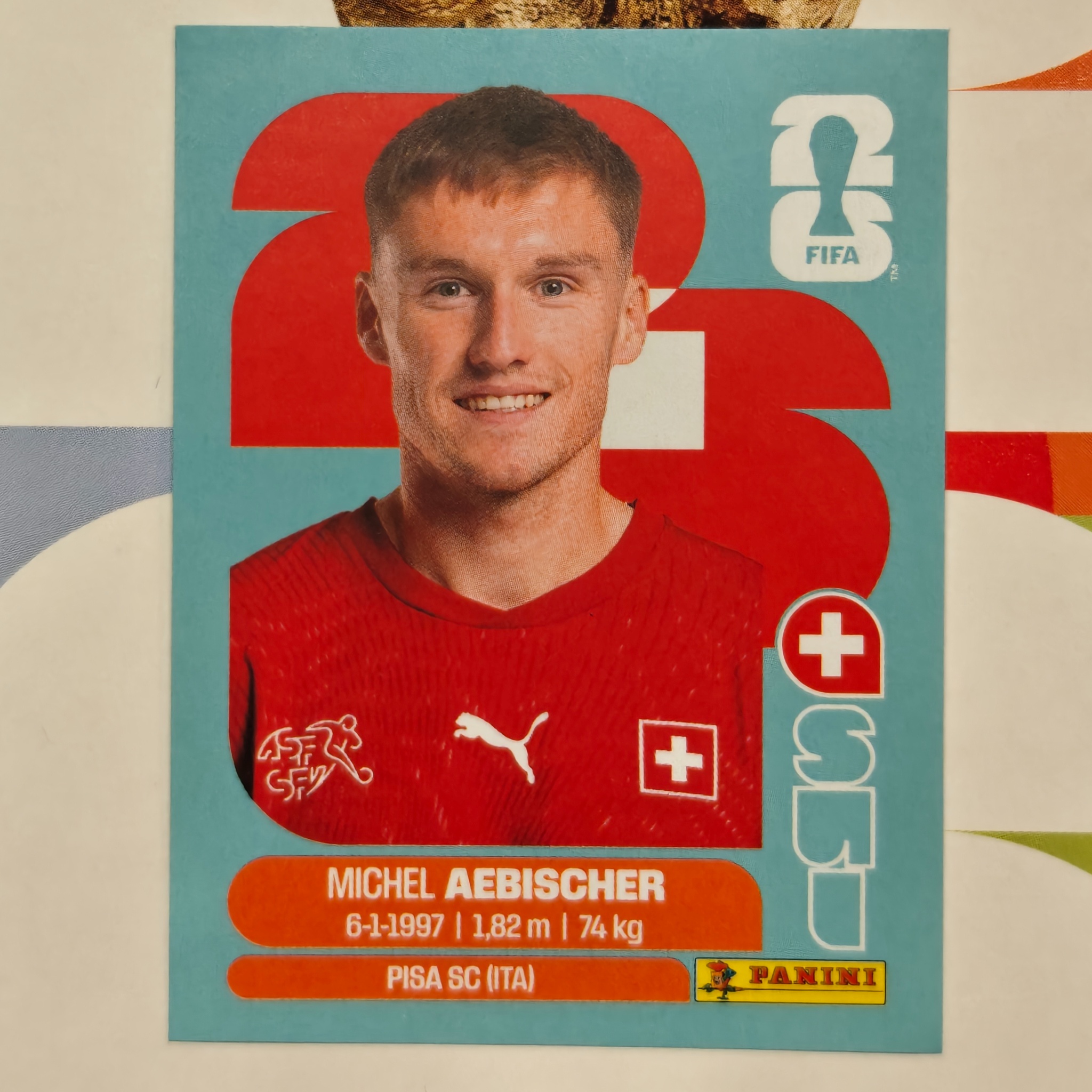 SUI16 - Switzerland - Michel Aebischer - FIFA World Cup 2026™ - Panini Sticker