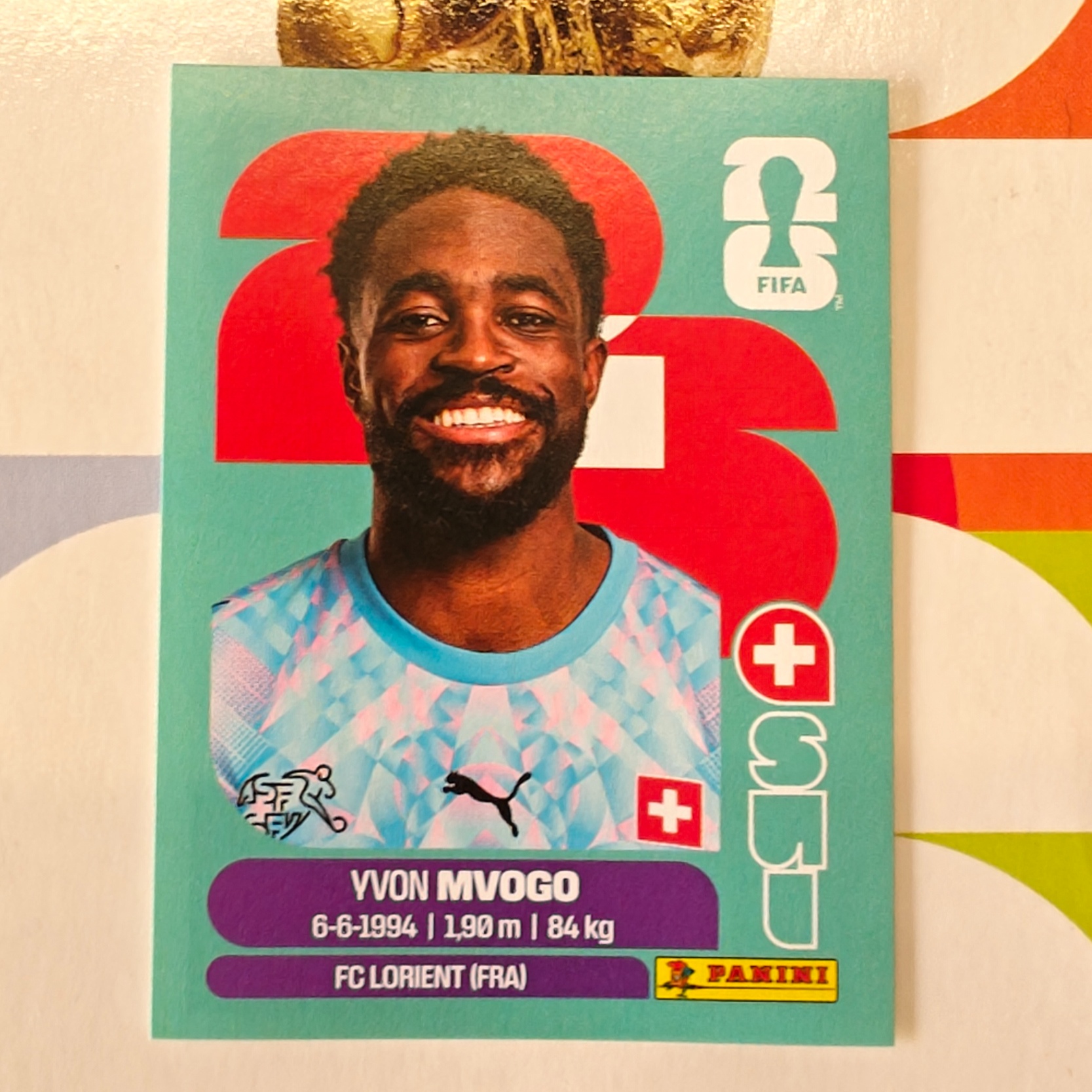 SUI3 - Switzerland - Yvon Mvogo - FIFA World Cup 2026™ - Panini Sticker