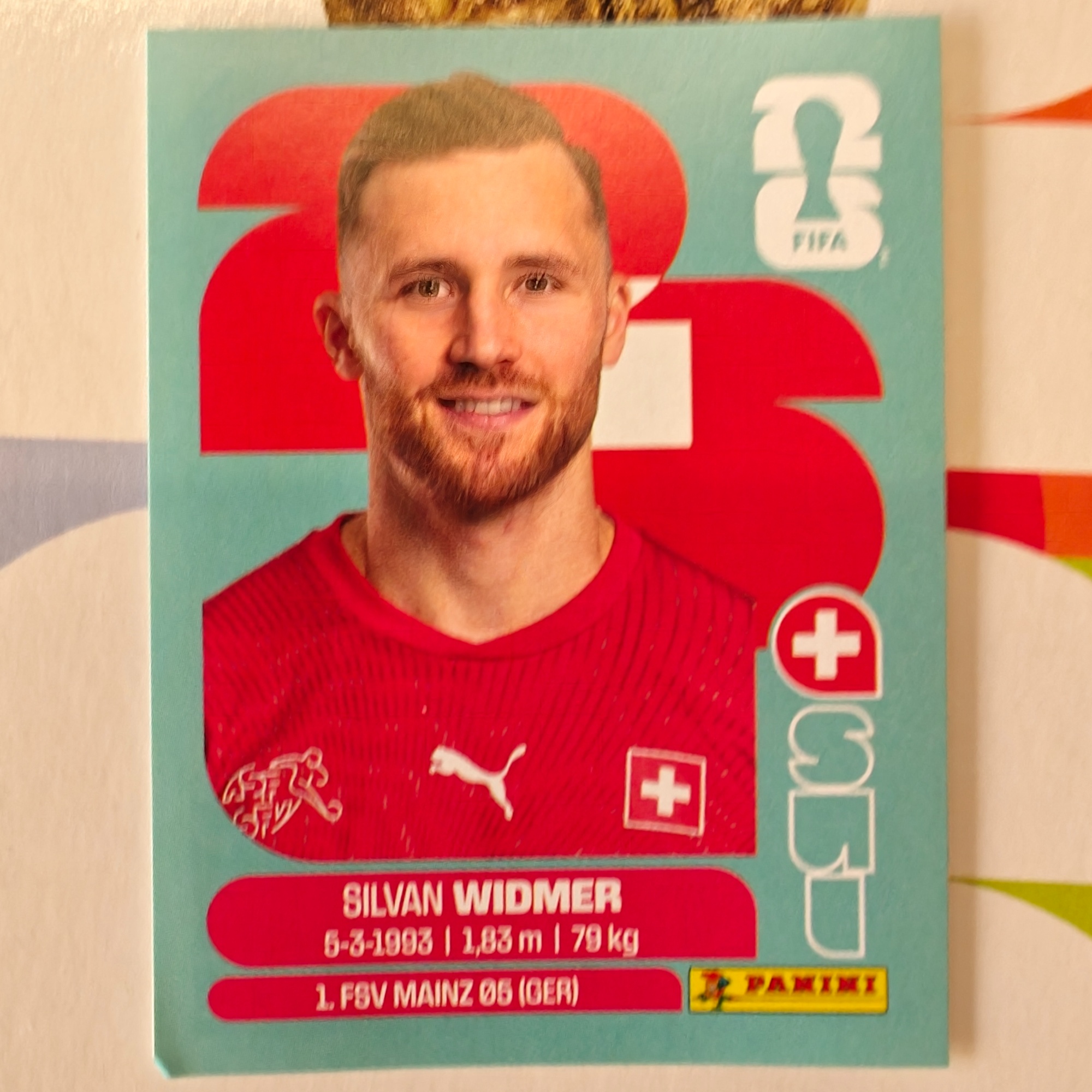 SUI8 - Switzerland - Silvan Widmer - FIFA World Cup 2026™ - Panini Sticker