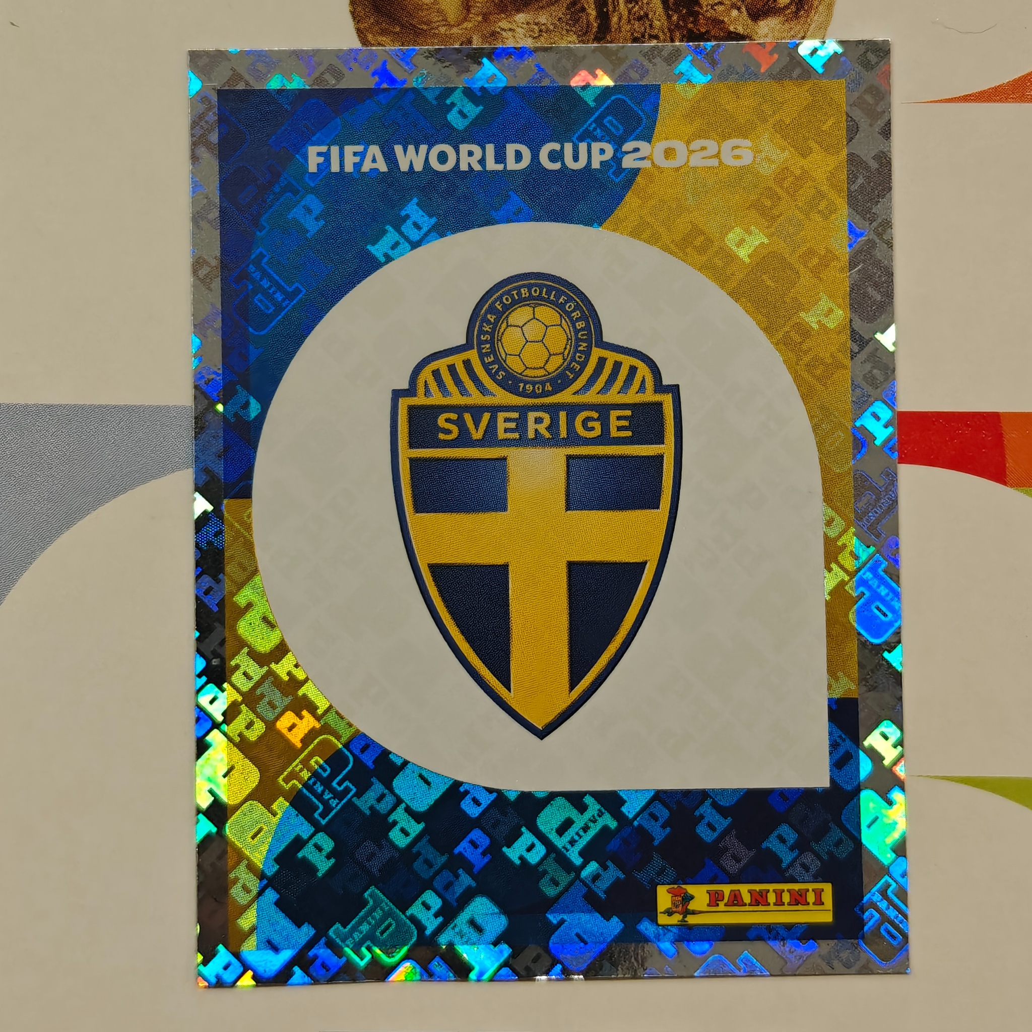 SWE1 - Sweden - Emblem - FIFA World Cup 2026™ - Panini Foil Sticker