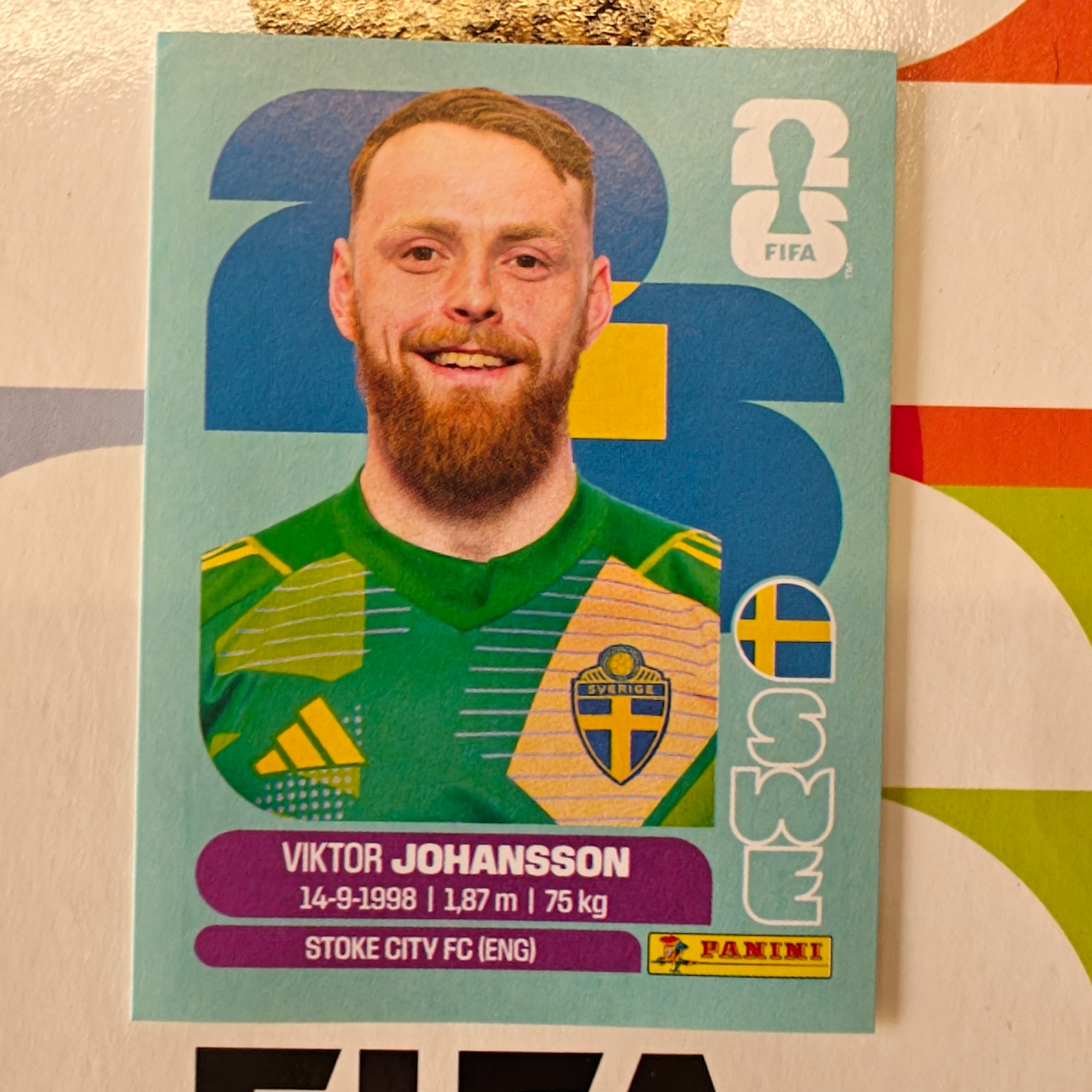 SWE2 - Sweden - Victor Johansson - FIFA World Cup 2026™ - Panini Sticker
