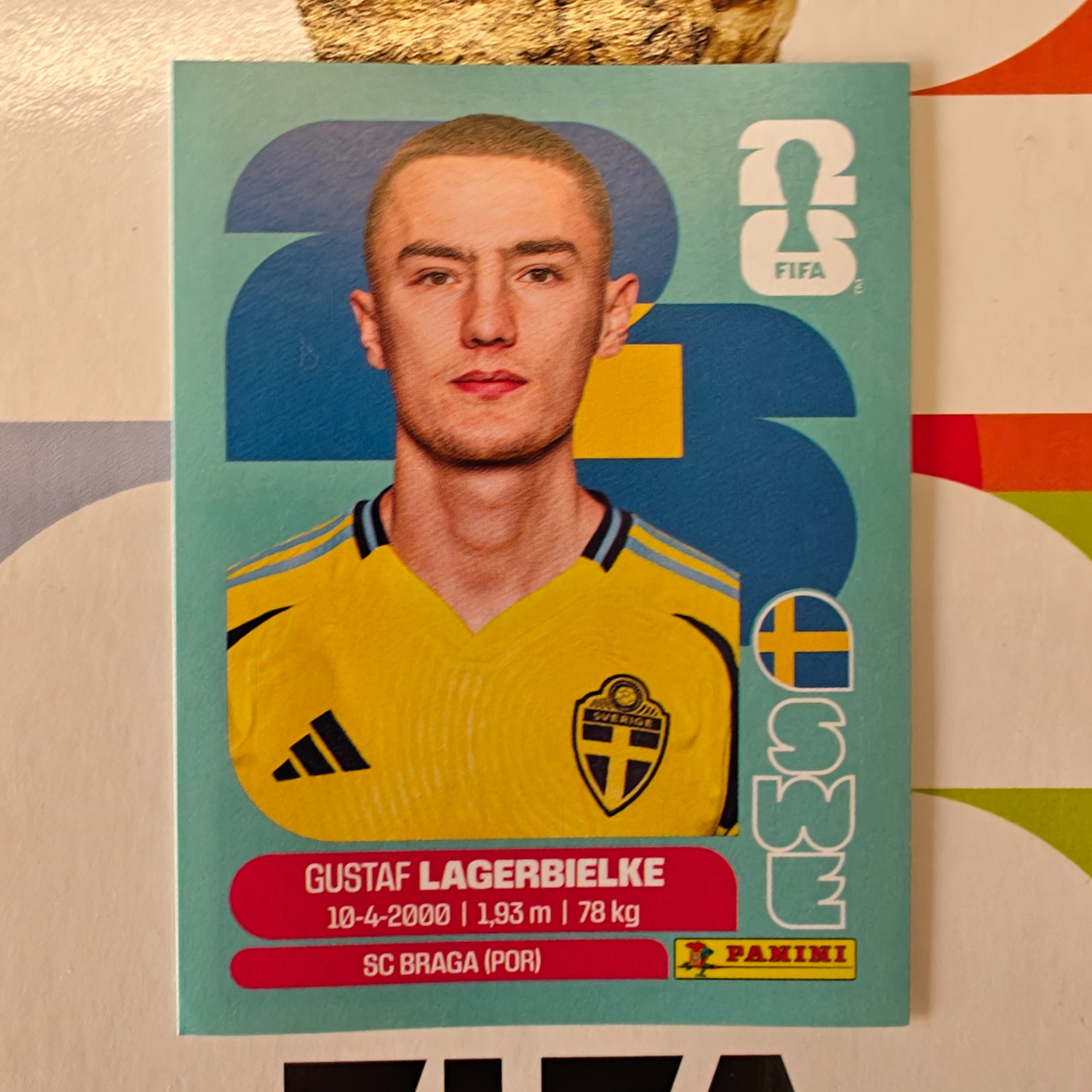 SWE7 - Sweden - Gustaf Lagerbielke - FIFA World Cup 2026™ - Panini Sticker