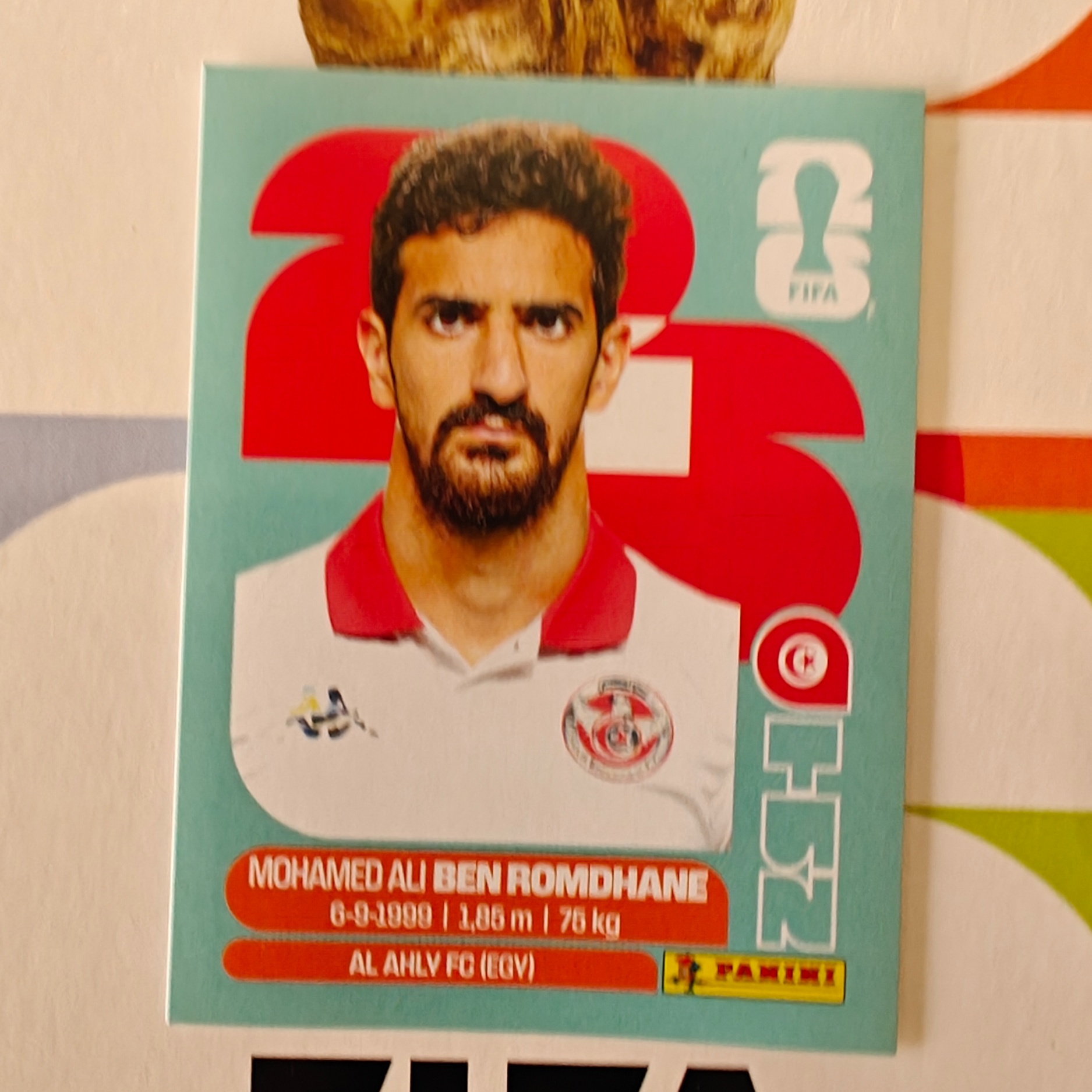TUN12 - Tunisia - Mohamed Ali Ben Romdhane - FIFA World Cup 2026™ - Panini Sticker
