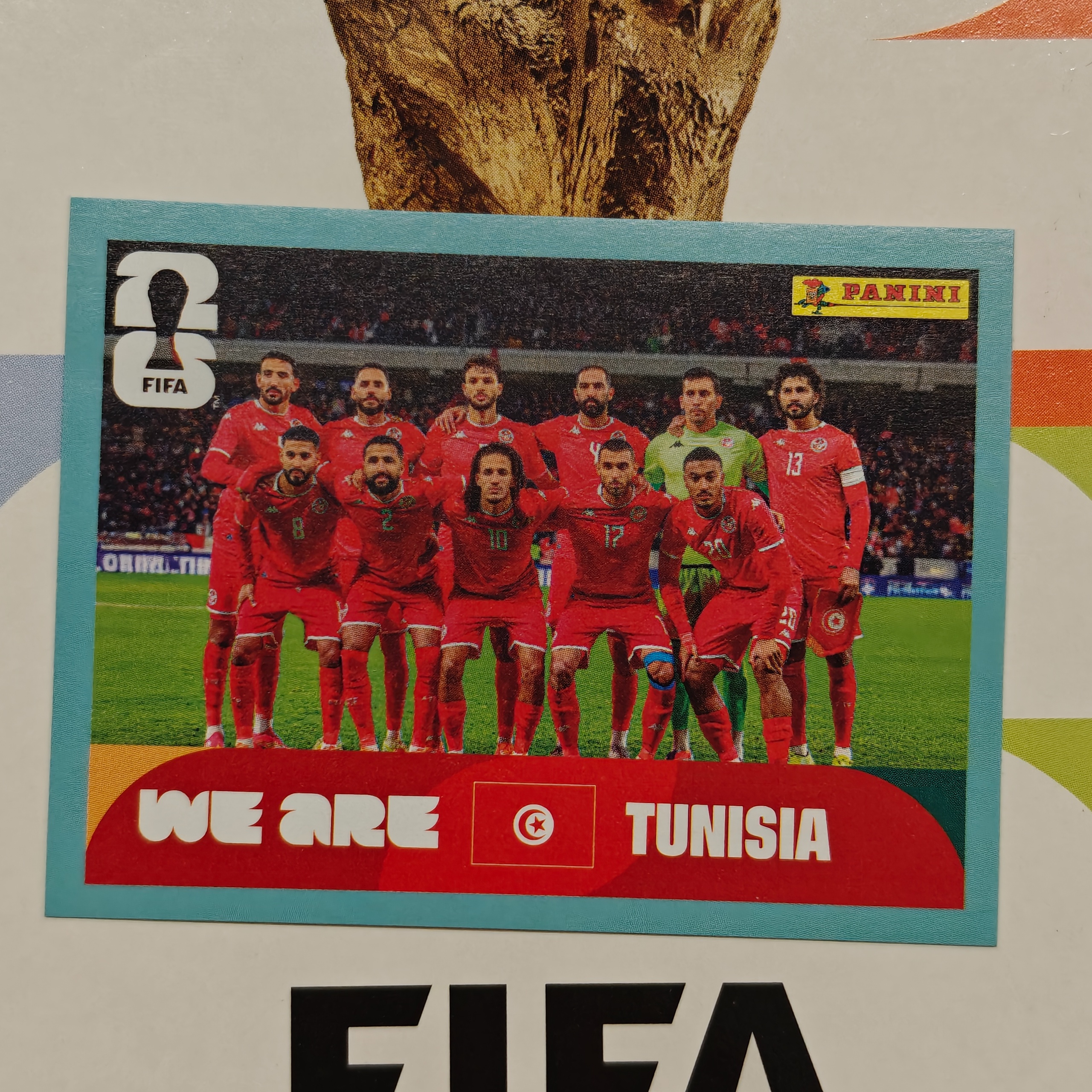 TUN13 - Tunisia - Team Photo - FIFA World Cup 2026™ - Panini Sticker