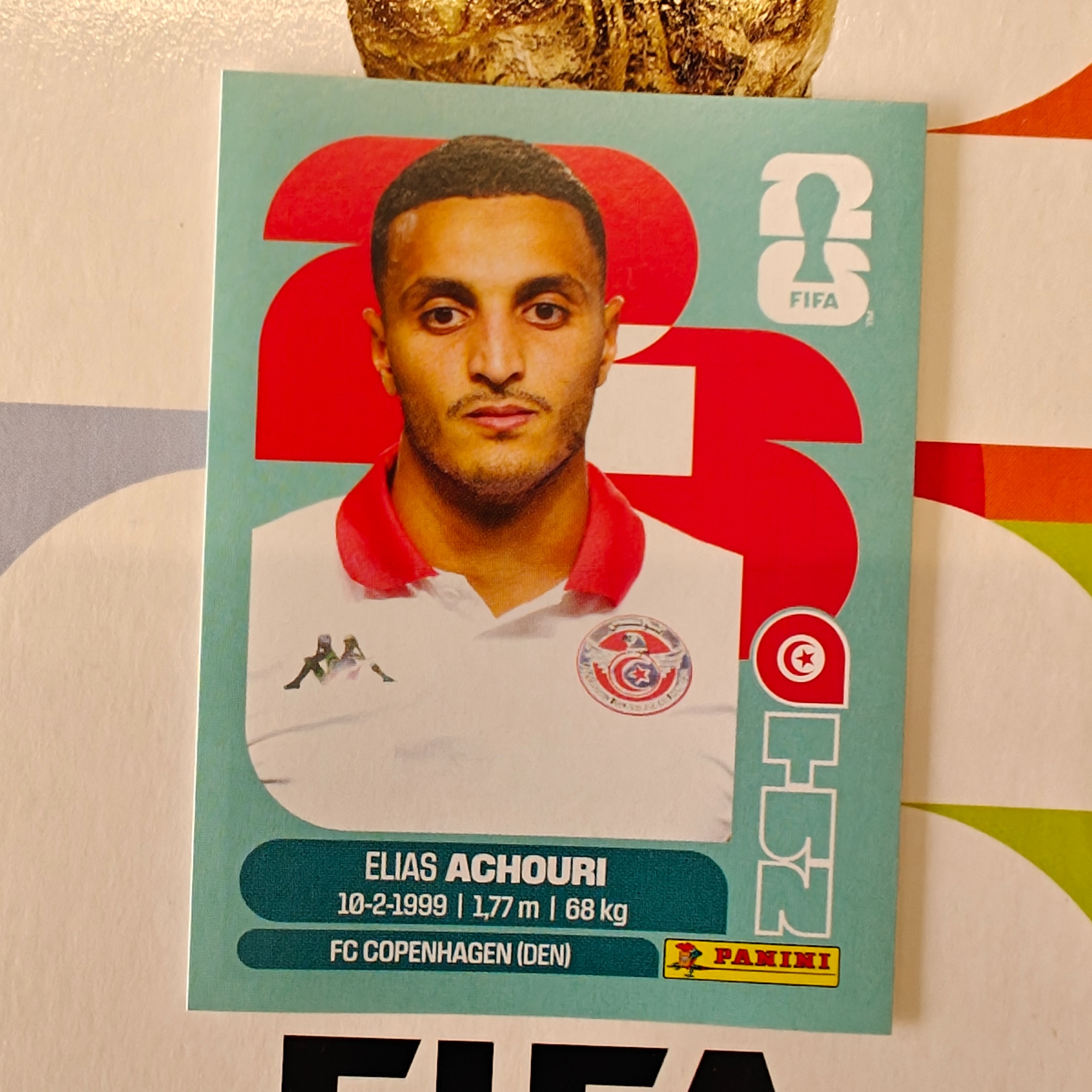 TUN15 - Tunisia - Elias Achouri - FIFA World Cup 2026™ - Panini Sticker