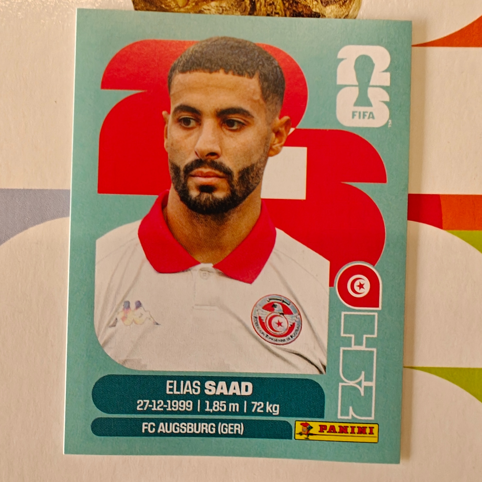 TUN16 - Tunisia - Elias Saad - FIFA World Cup 2026™ - Panini Sticker