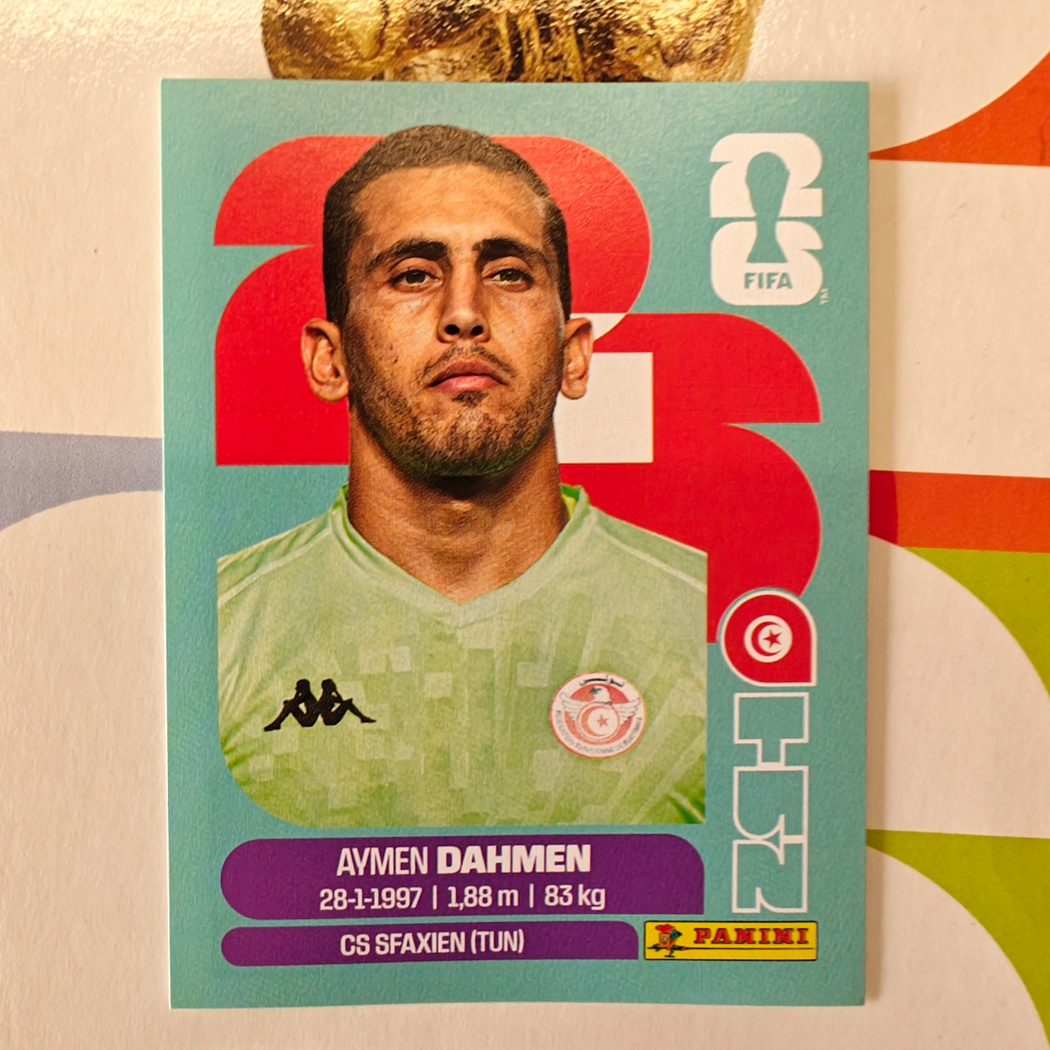 TUN3 - Tunisia - Aymen Dahmen - FIFA World Cup 2026™ - Panini Sticker