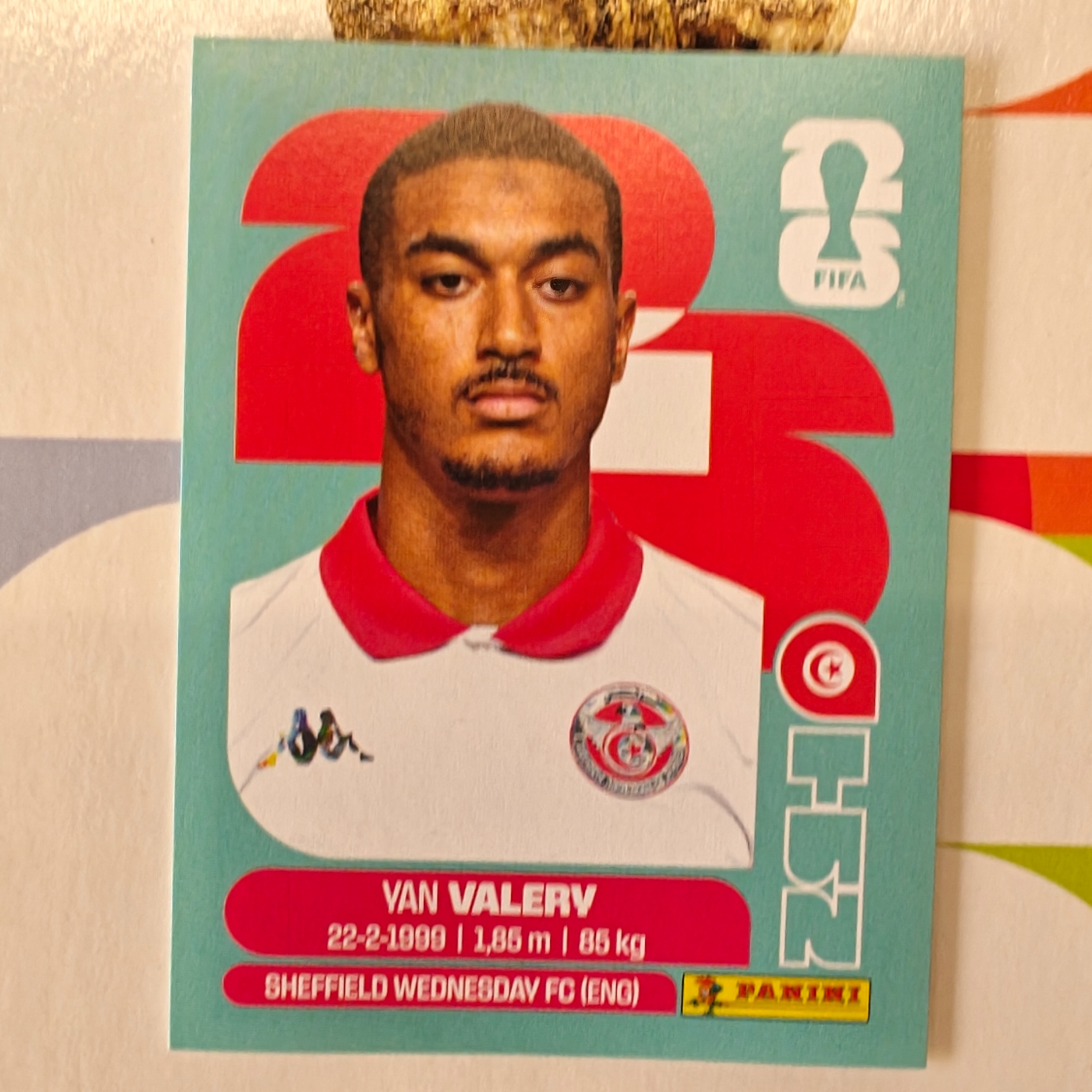 TUN4 - Tunisia - Yan Valery - FIFA World Cup 2026™ - Panini Sticker