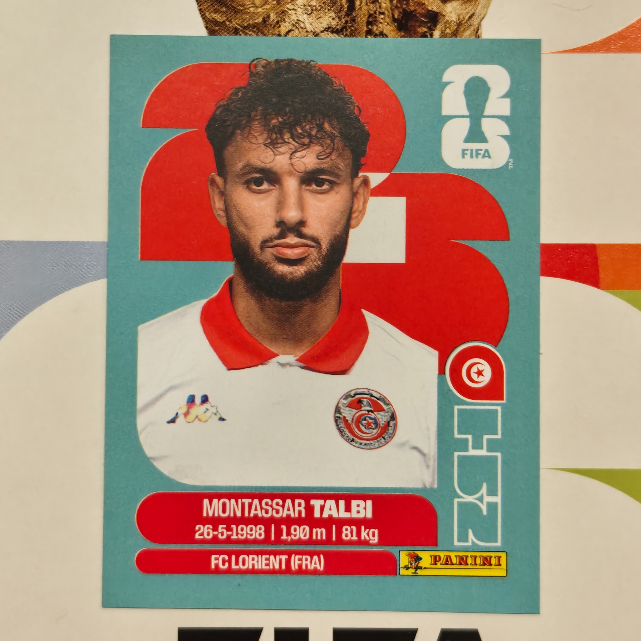 TUN5 - Tunisia - Montassar Talbi - FIFA World Cup 2026™ - Panini Sticker