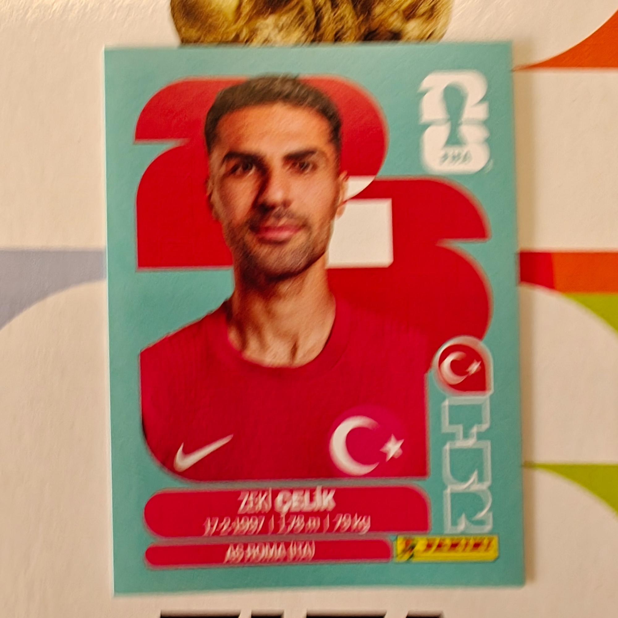 TUR4 - Türkiye - Zeki Celik - FIFA World Cup 2026™ - Panini Sticker