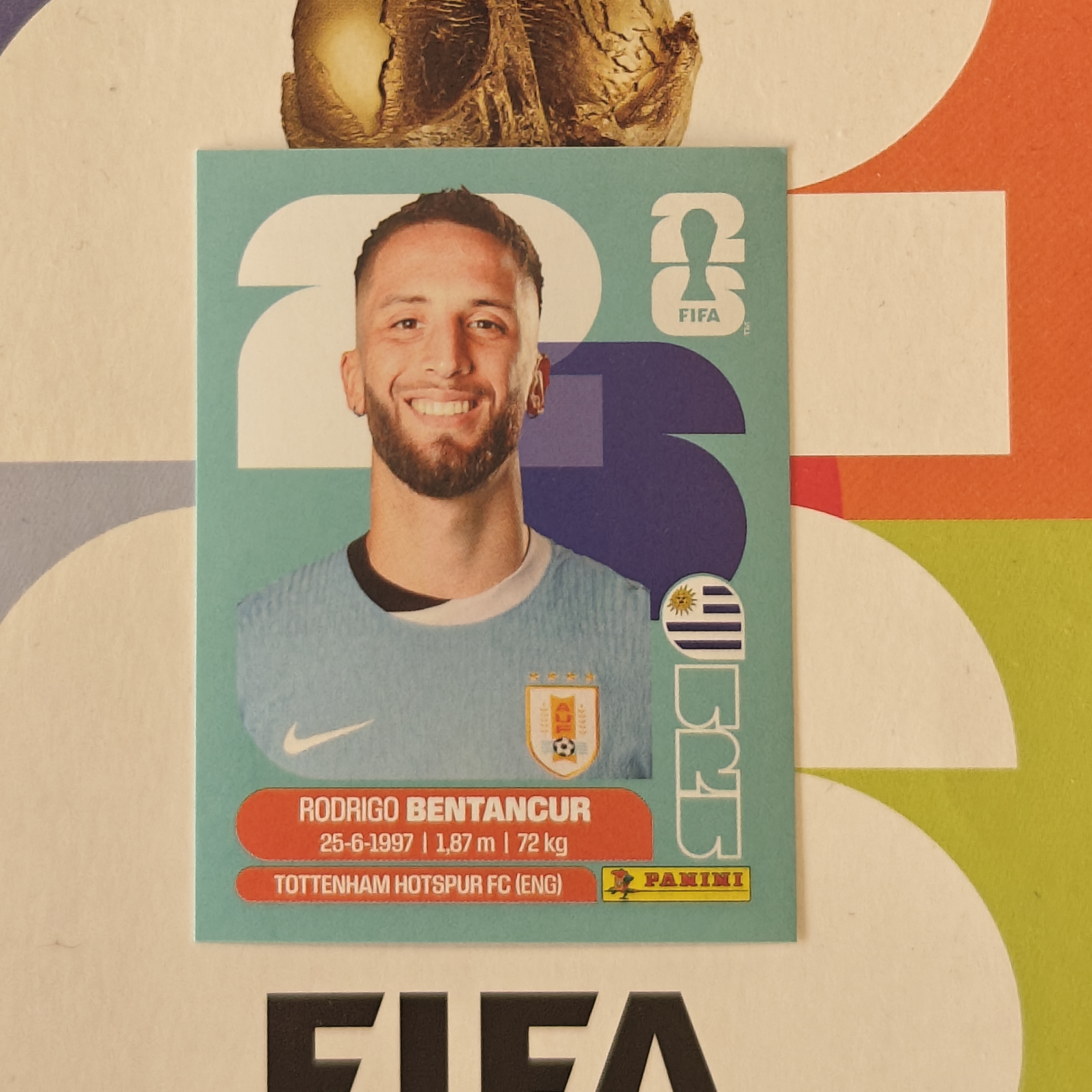 URU12 - Uruguay - Rodrigo Bentancur - FIFA World Cup 2026™ - Panini Sticker