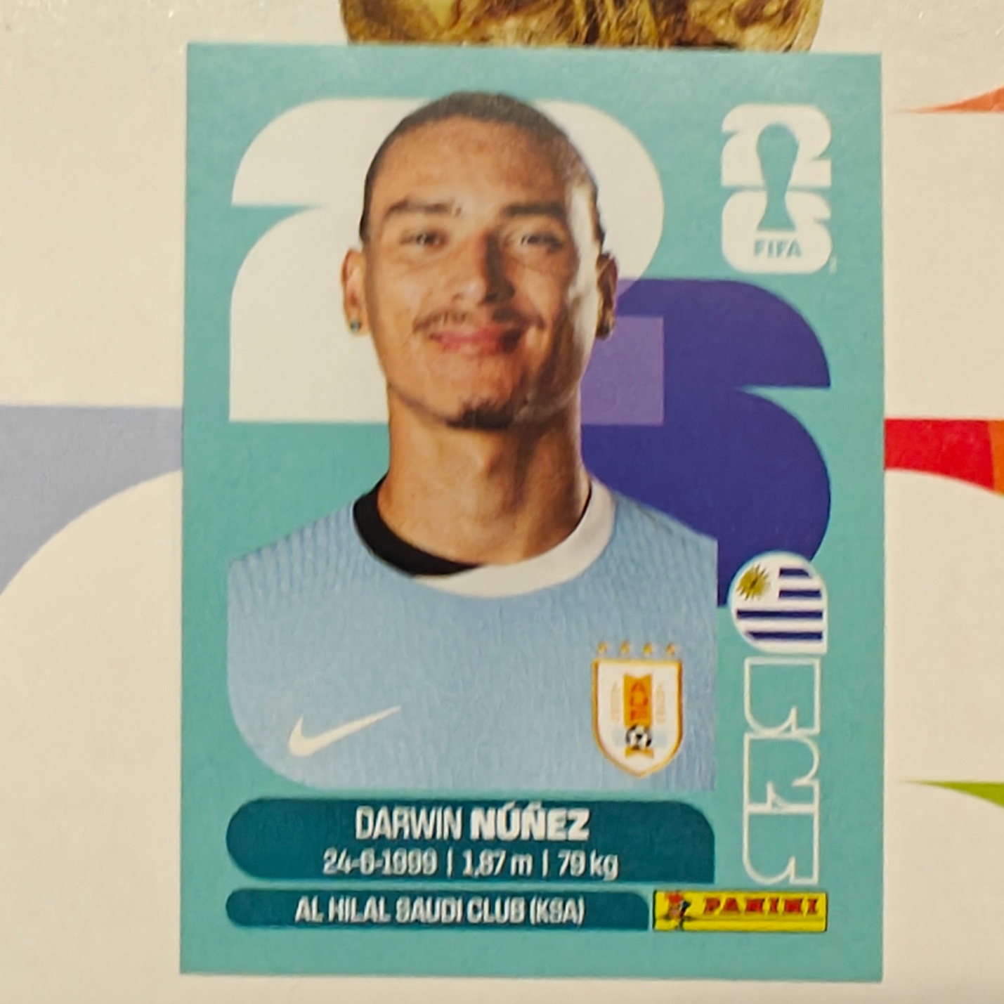 URU17 - Uruguay - Darwin Núñez - FIFA World Cup 2026™ - Panini Sticker