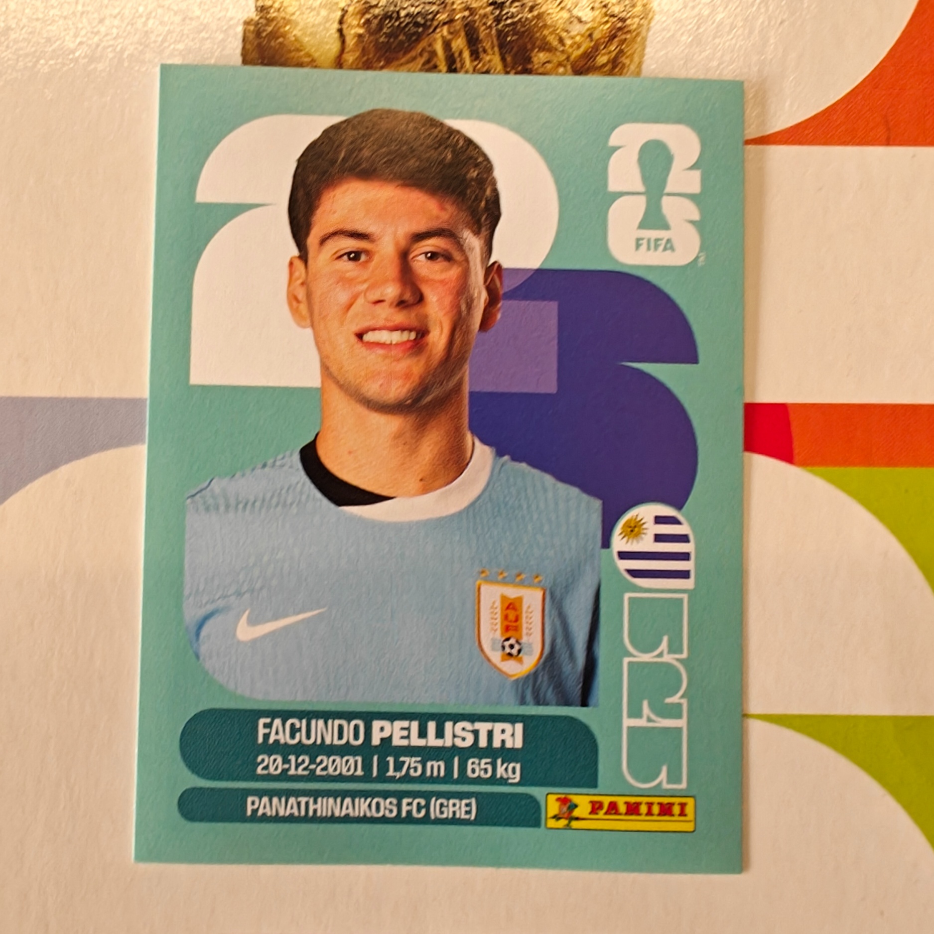 URU20 - Uruguay - Facundo Pellistri - FIFA World Cup 2026™ - Panini Sticker