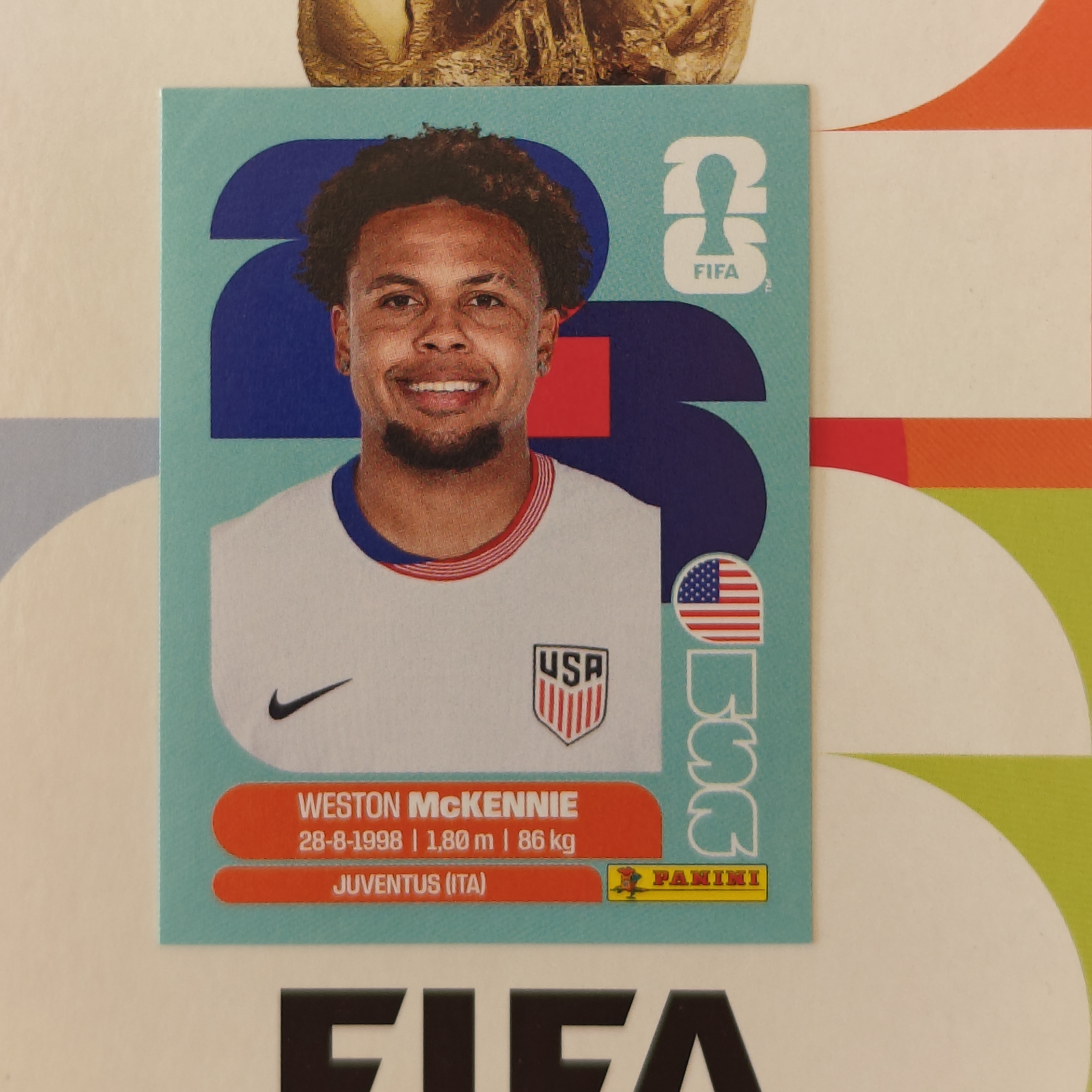 USA10 - USA - Weston McKenny - FIFA World Cup 2026™ - Panini Sticker