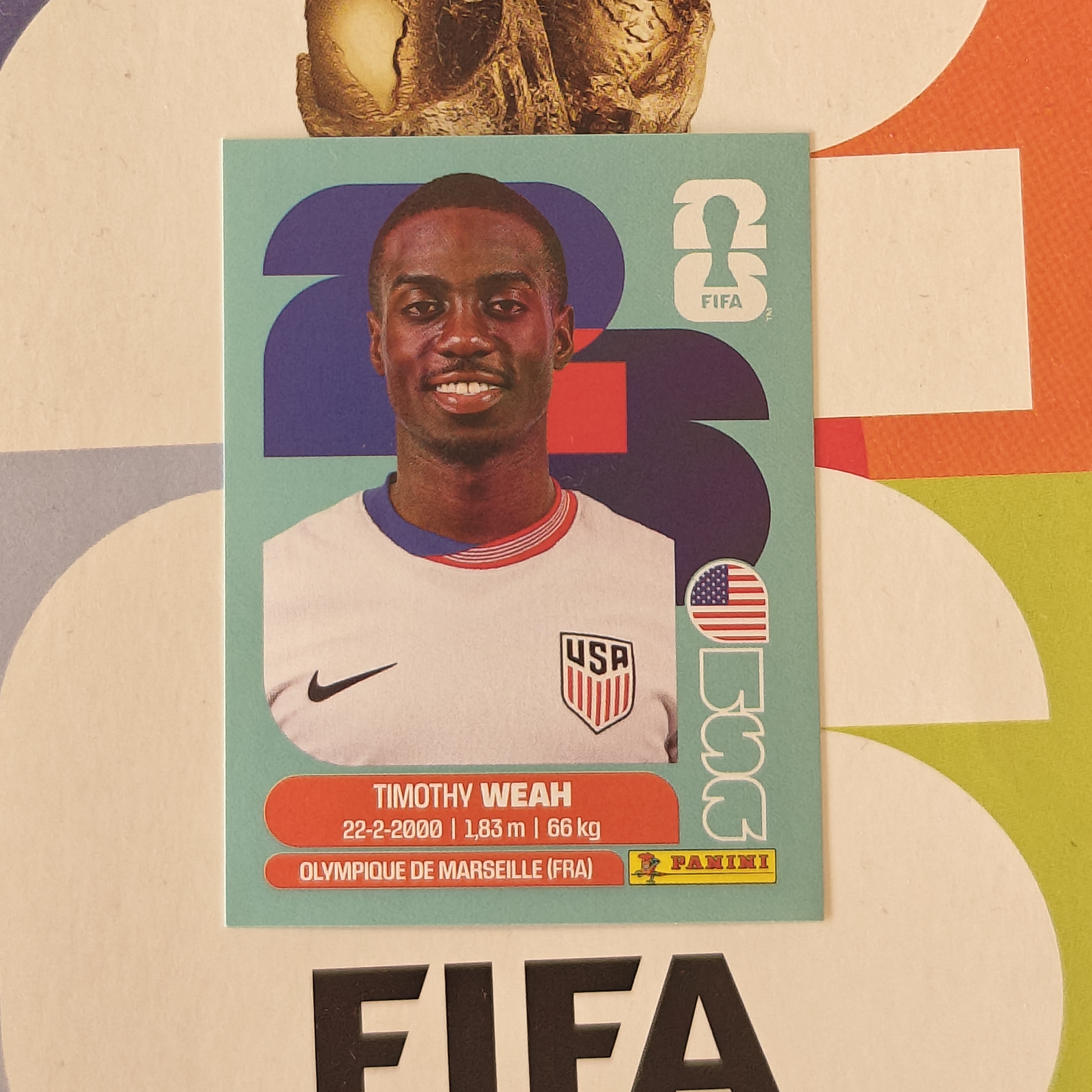 USA12 - USA - Timothy Weah - FIFA World Cup 2026™ - Panini Sticker