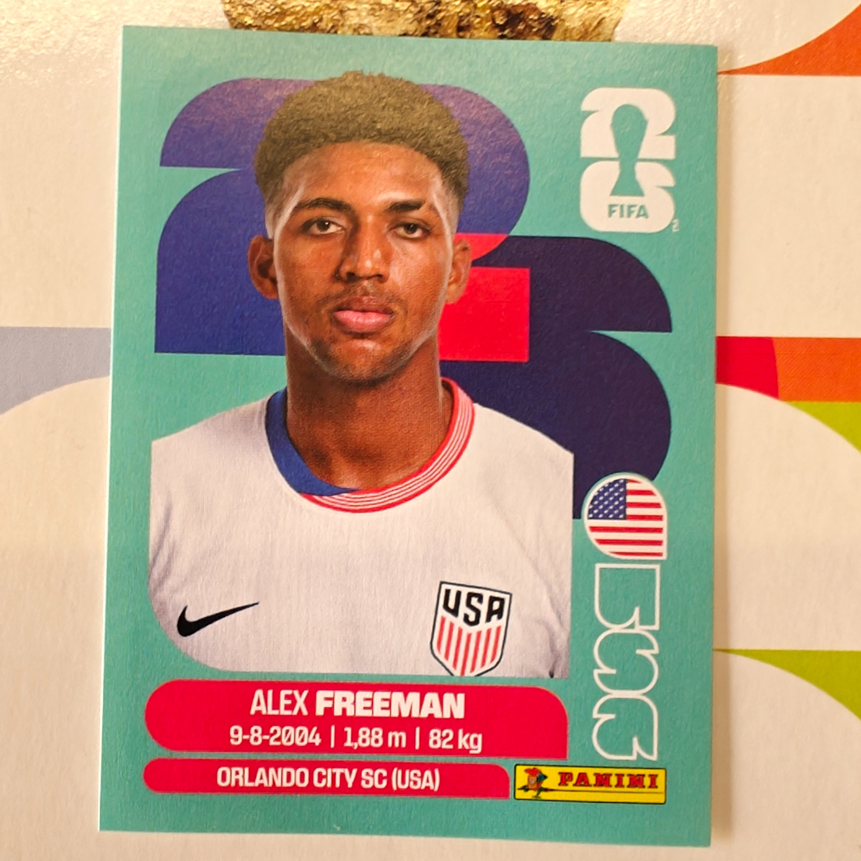 USA6 - USA - Alex Freeman - FIFA World Cup 2026™ - Panini Sticker