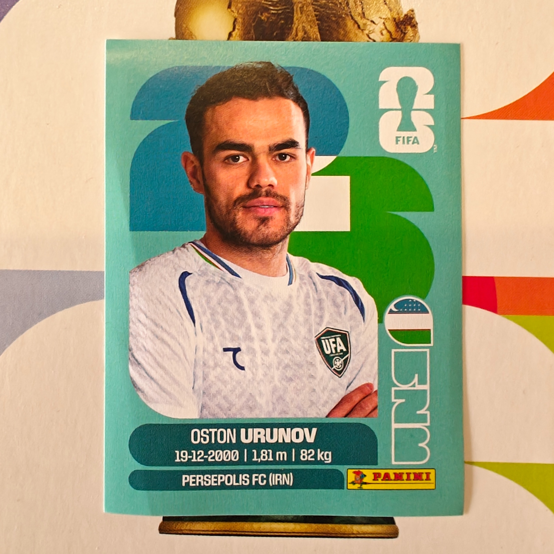 UZB17 - Uzbekistan - Oston Urunov - FIFA World Cup 2026™ - Panini Sticker
