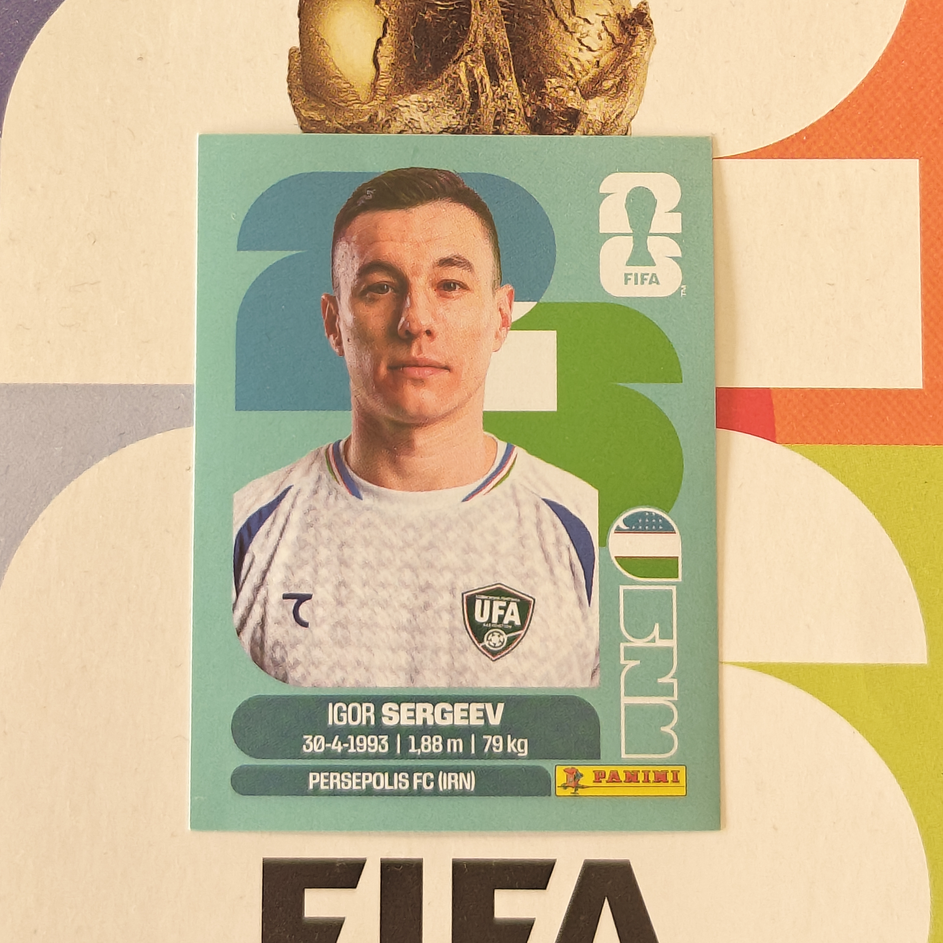 UZB19 - Uzbekistan - Igor Sergeev - FIFA World Cup 2026™ - Panini Sticker