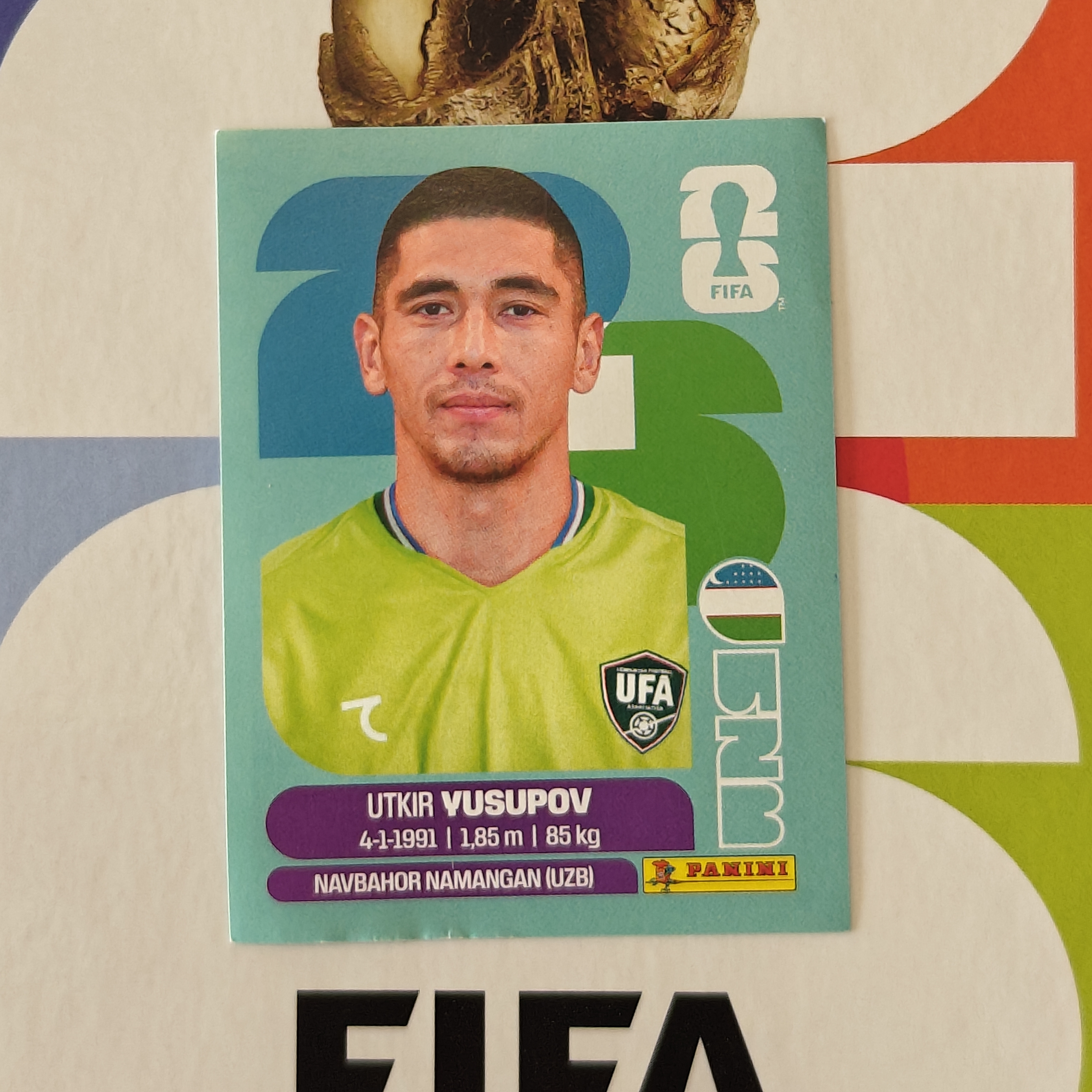 UZB2 - Uzbekistan - Utkir Yusupov - FIFA World Cup 2026™ - Panini Sticker