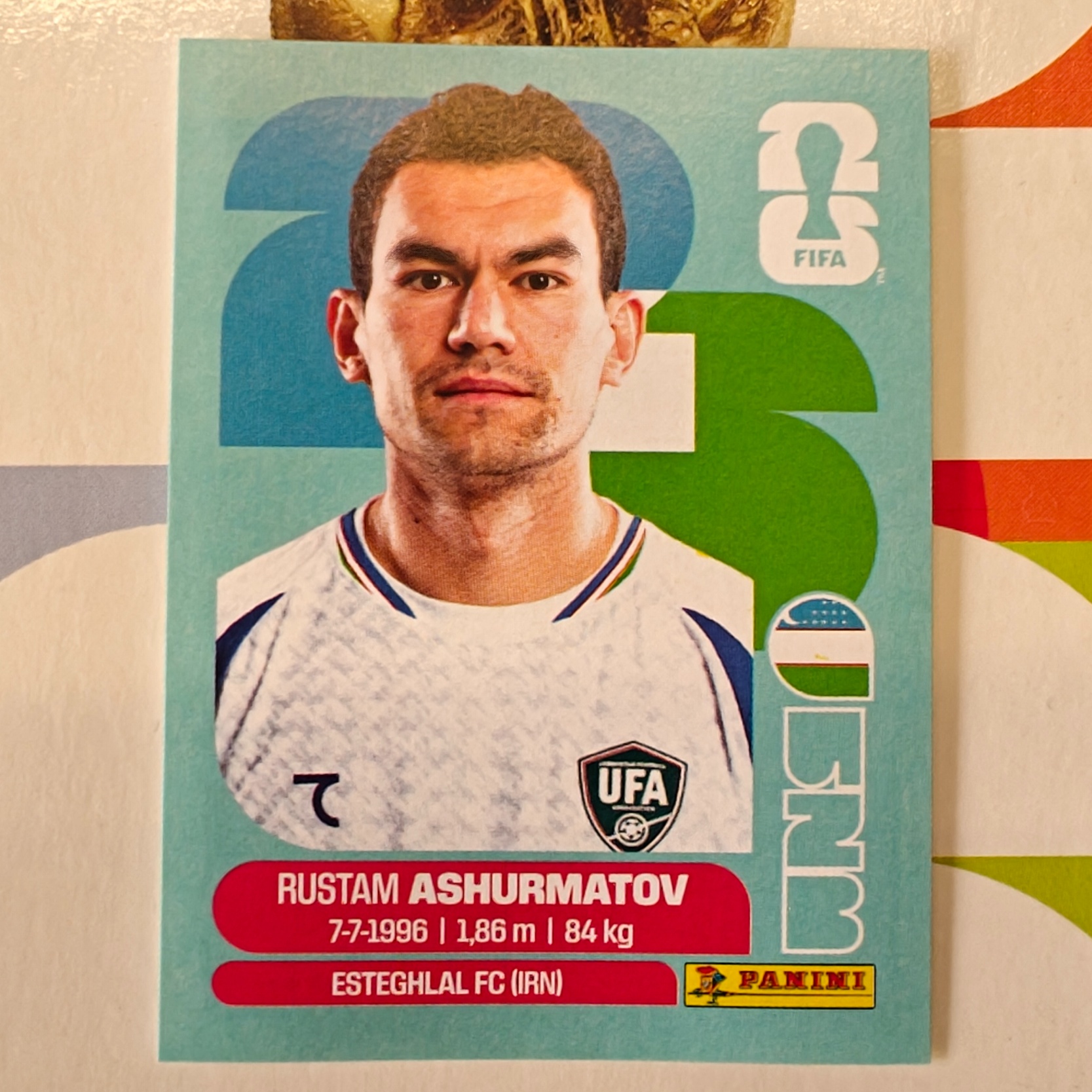 UZB7 - Uzbekistan - Rustamjon Ashurmatov - FIFA World Cup 2026™ - Panini Sticker