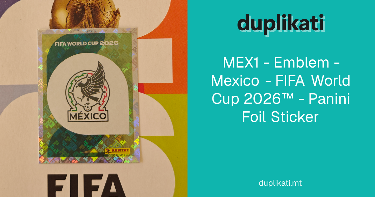 MEX1 - Emblem - Mexico - FIFA World Cup 2026™ - Panini Foil Sticker ...